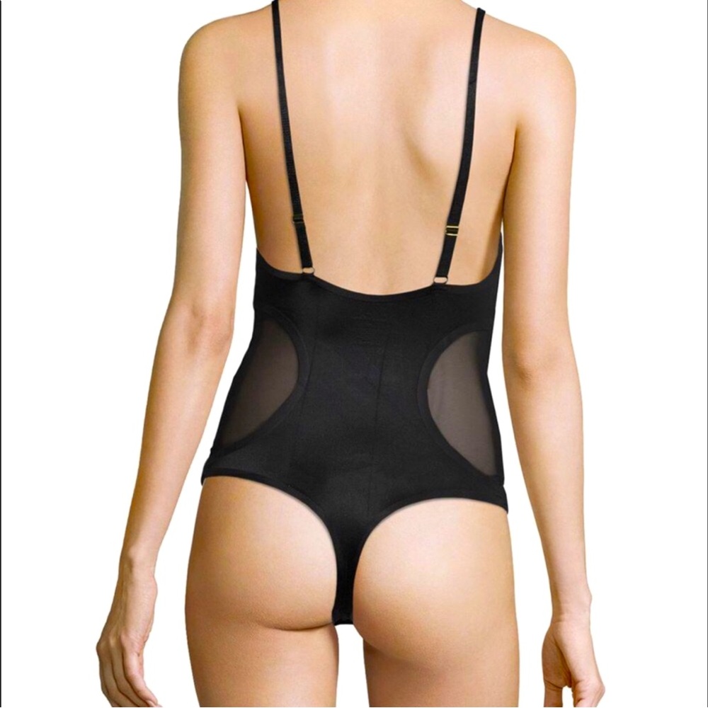 Sam Edelman Bonded Bodysuit Women Color Black Size L - Picture 3 of 8